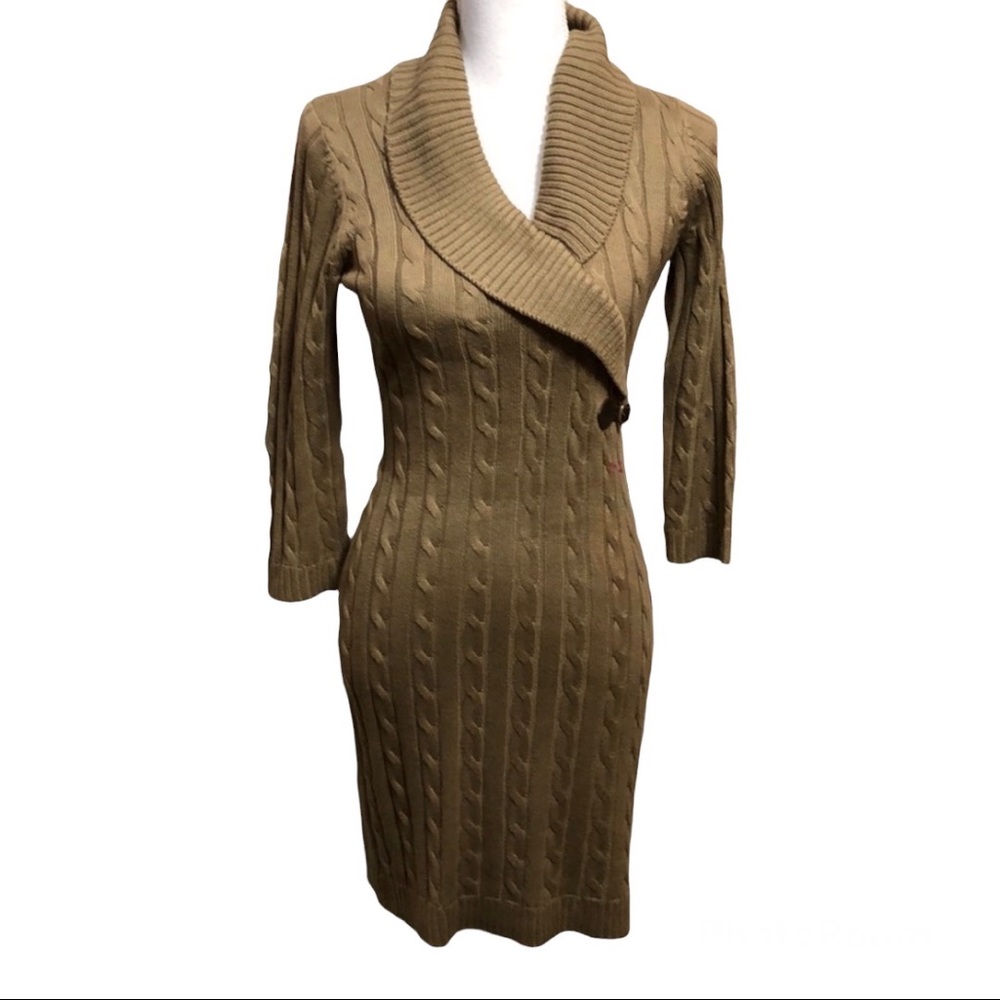 Ellen Tracy cable knit sweater dress.